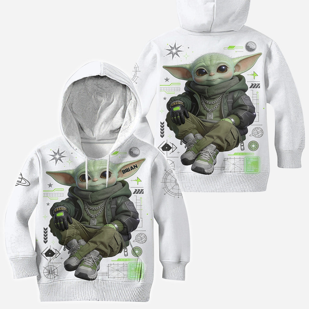 Cool Green Alien - Personalized The Force All Over Shirt