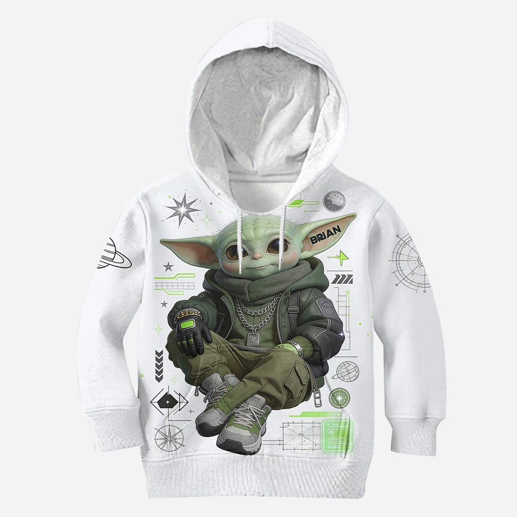 Cool Green Alien - Personalized The Force All Over Shirt