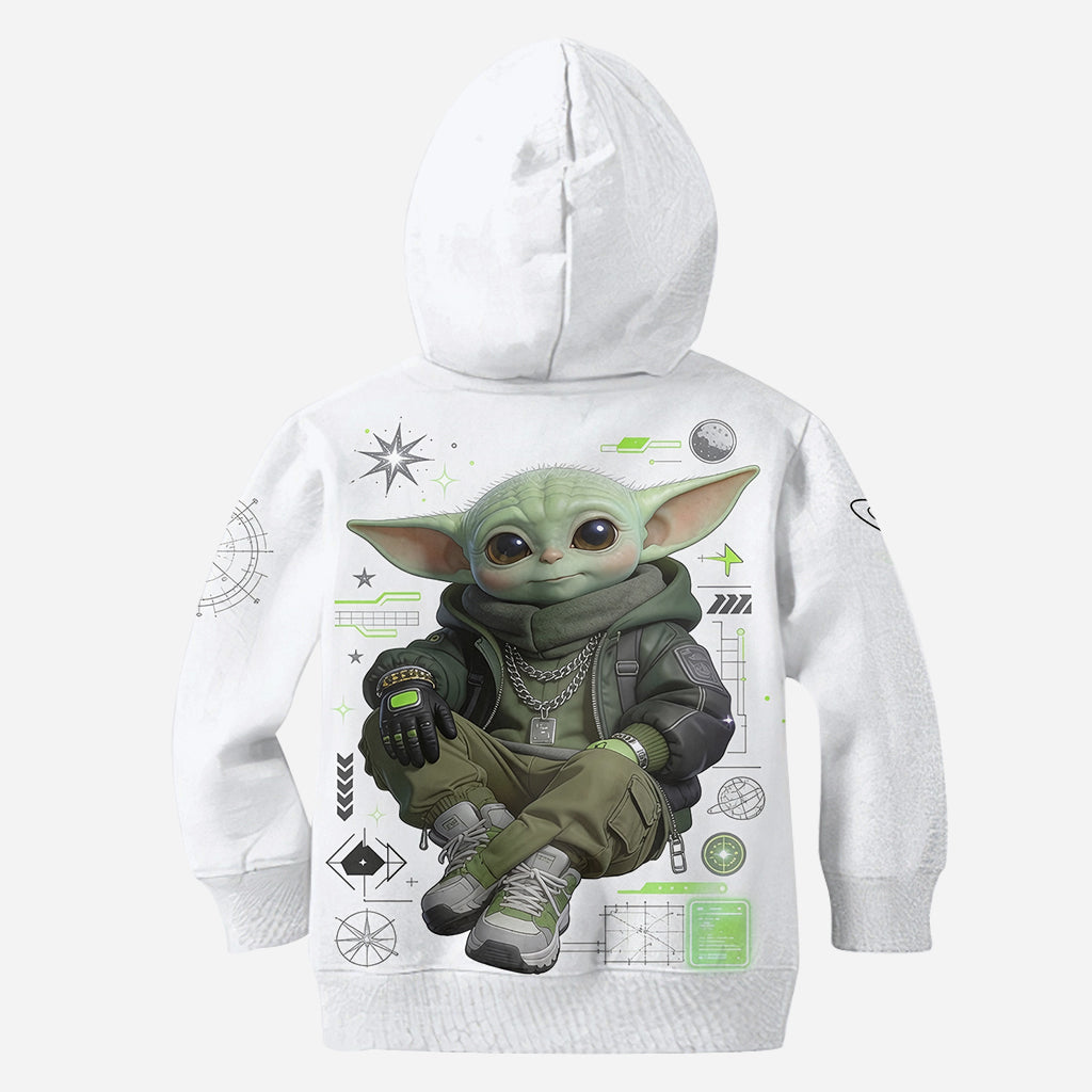 Cool Green Alien - Personalized The Force All Over Shirt
