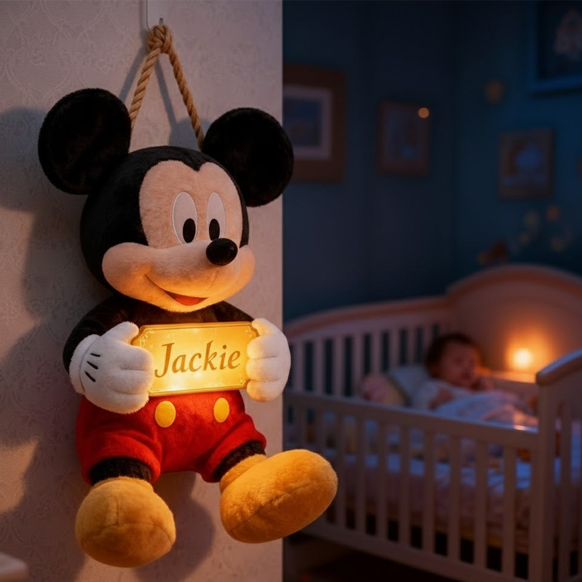 Magical Name Sign Room - Personalized Mouse LED Light Acrylic Sign