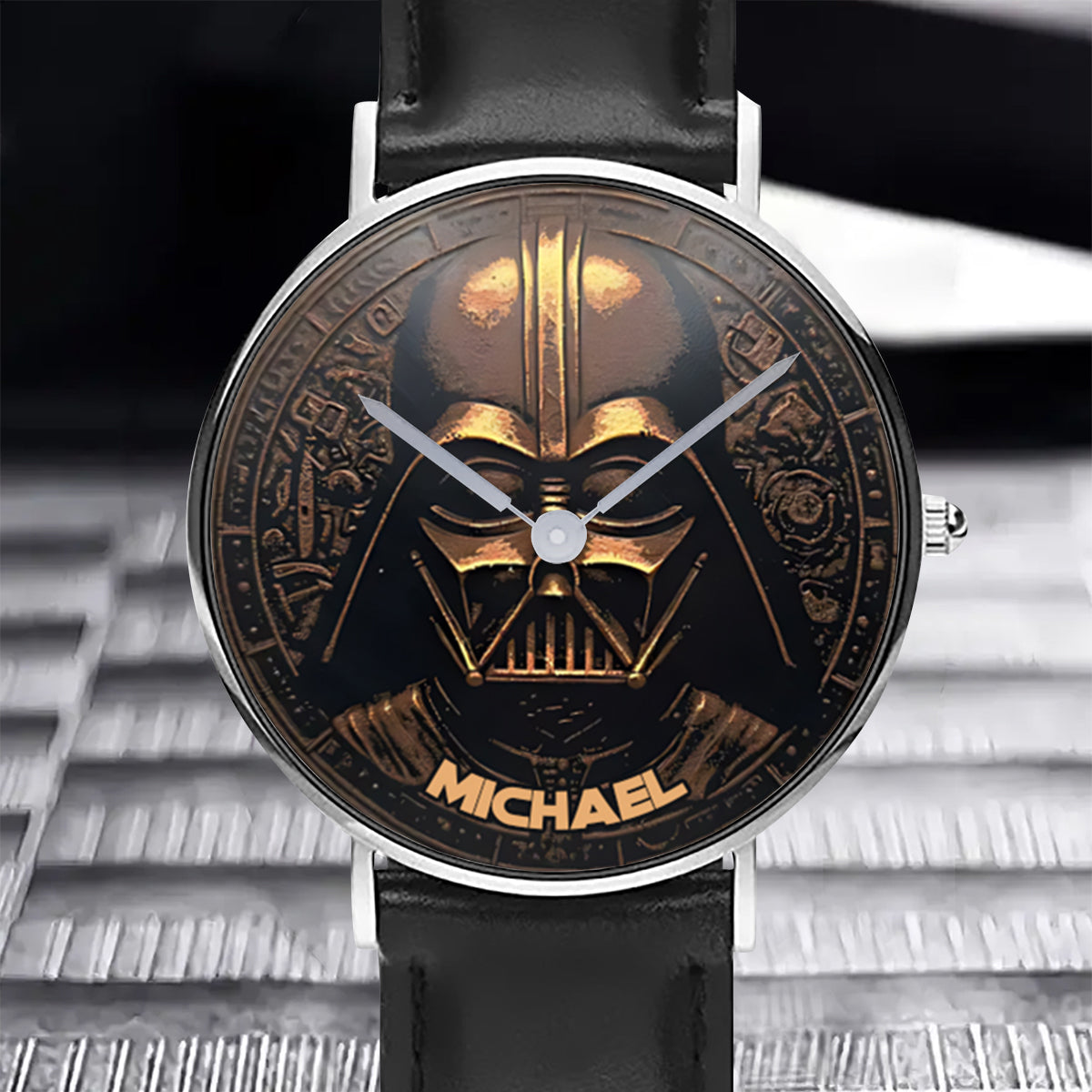 Hello Darkness - Personalized The Force Hand Watch