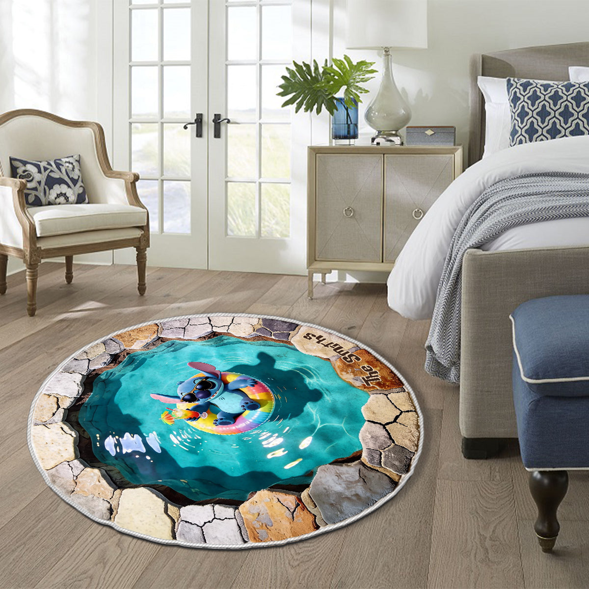 Summer Vibes - Personalized Ohana Non-Slip Tufted Rug