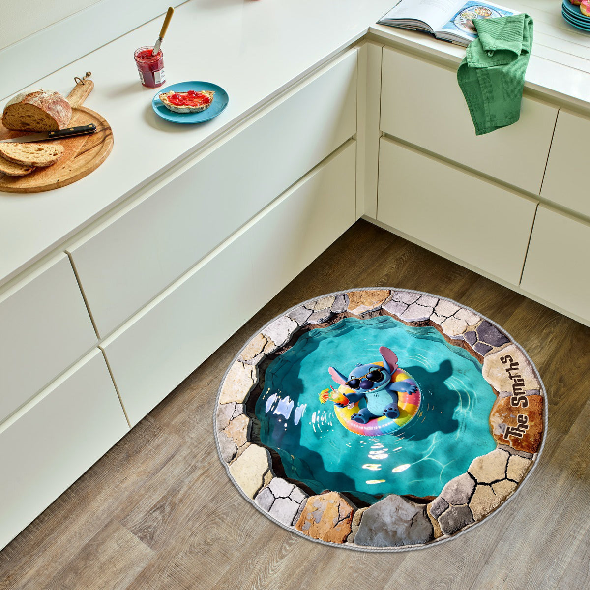 Summer Vibes - Personalized Ohana Non-Slip Tufted Rug