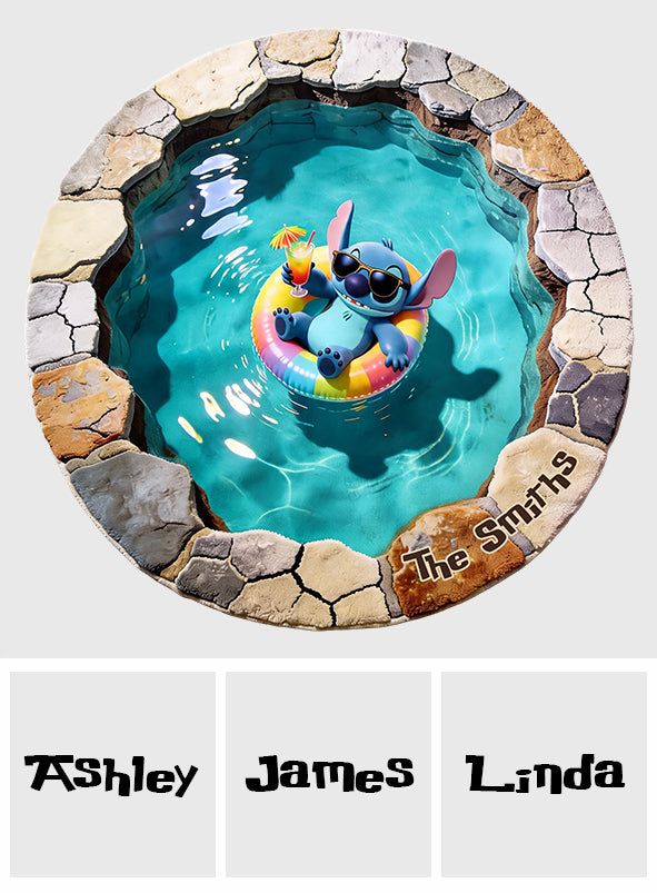 Summer Vibes - Personalized Ohana Non-Slip Tufted Rug