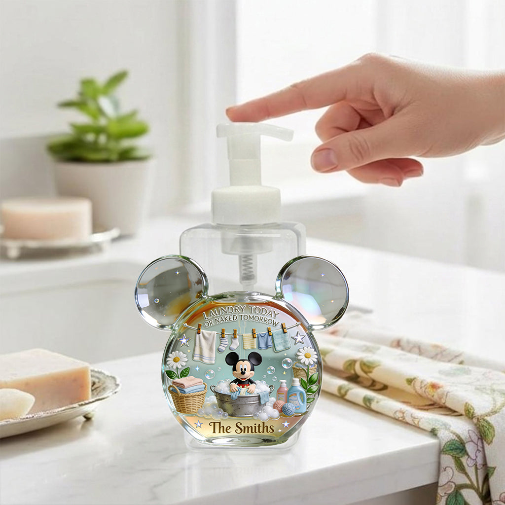 Laundry Detergent. Fabric Softener - Personalized Mouse Pump Dispenser