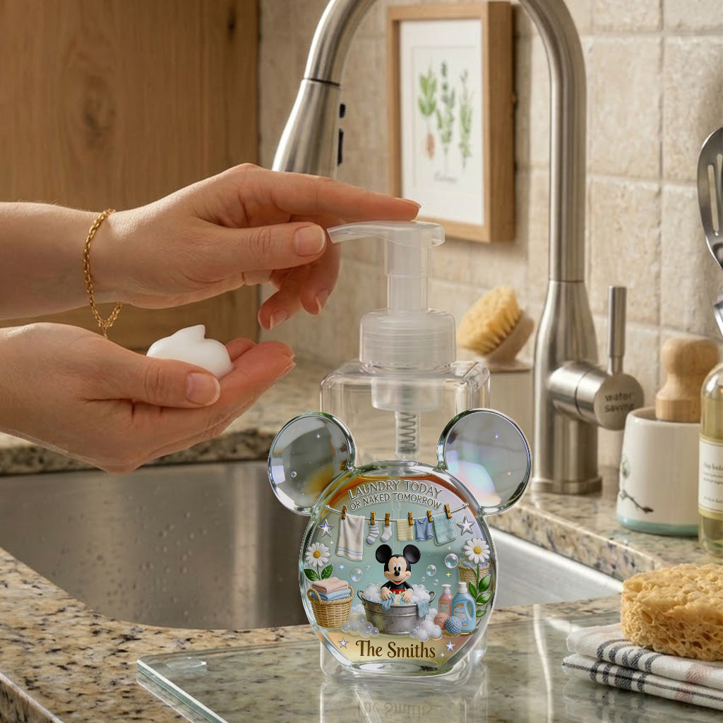 Laundry Detergent. Fabric Softener - Personalized Mouse Pump Dispenser