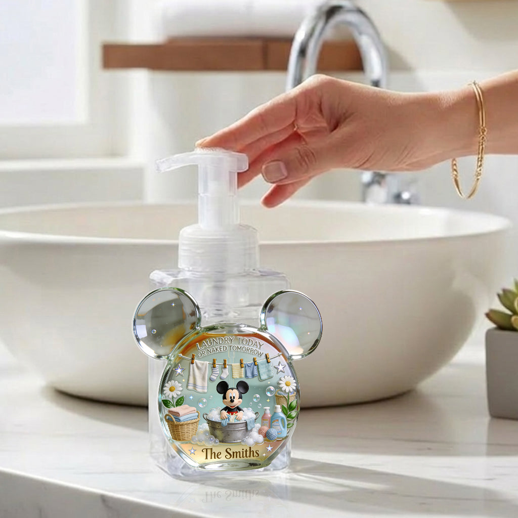 Laundry Detergent. Fabric Softener - Personalized Mouse Pump Dispenser