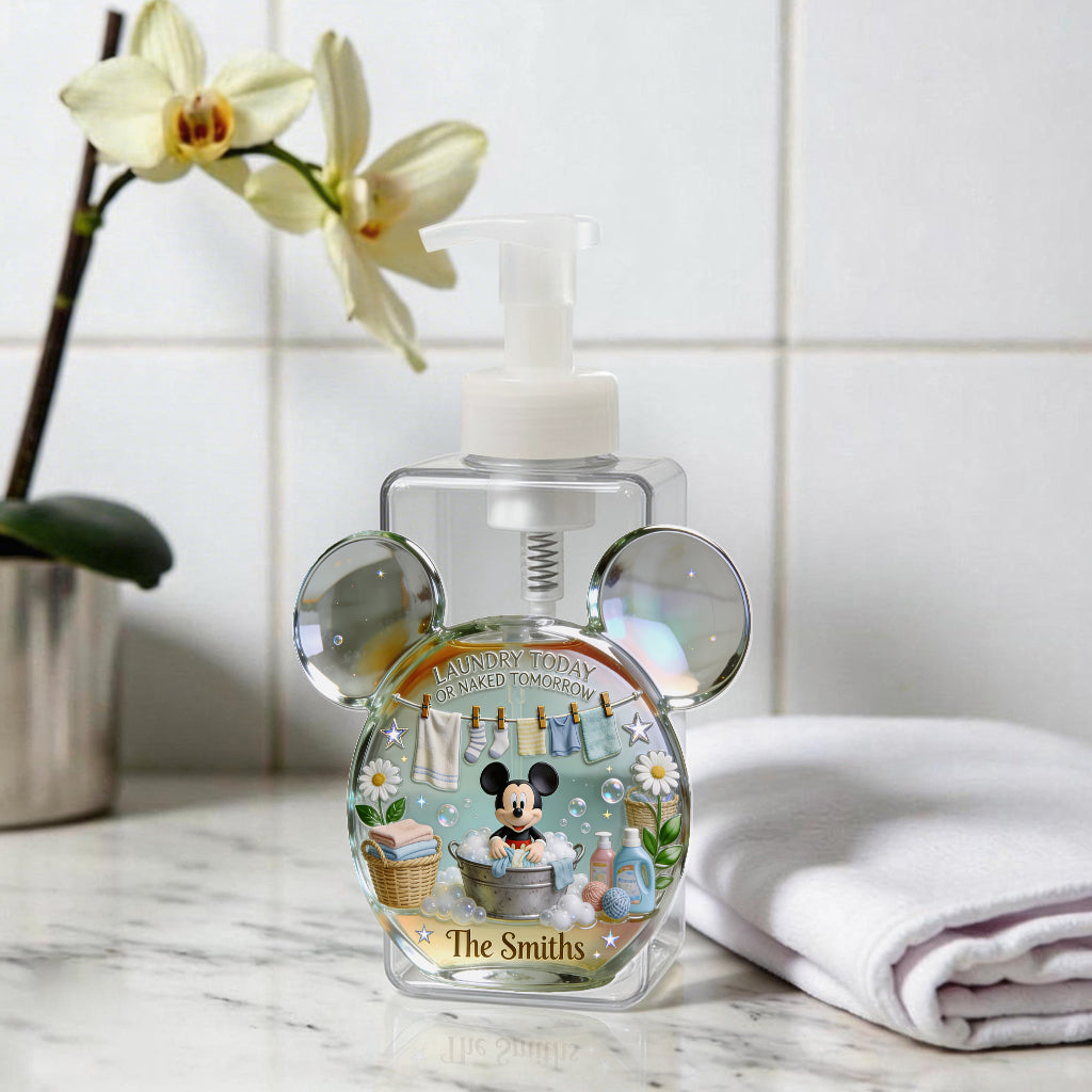 Laundry Detergent. Fabric Softener - Personalized Mouse Pump Dispenser