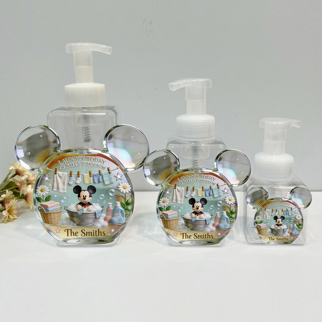 Laundry Detergent. Fabric Softener - Personalized Mouse Pump Dispenser