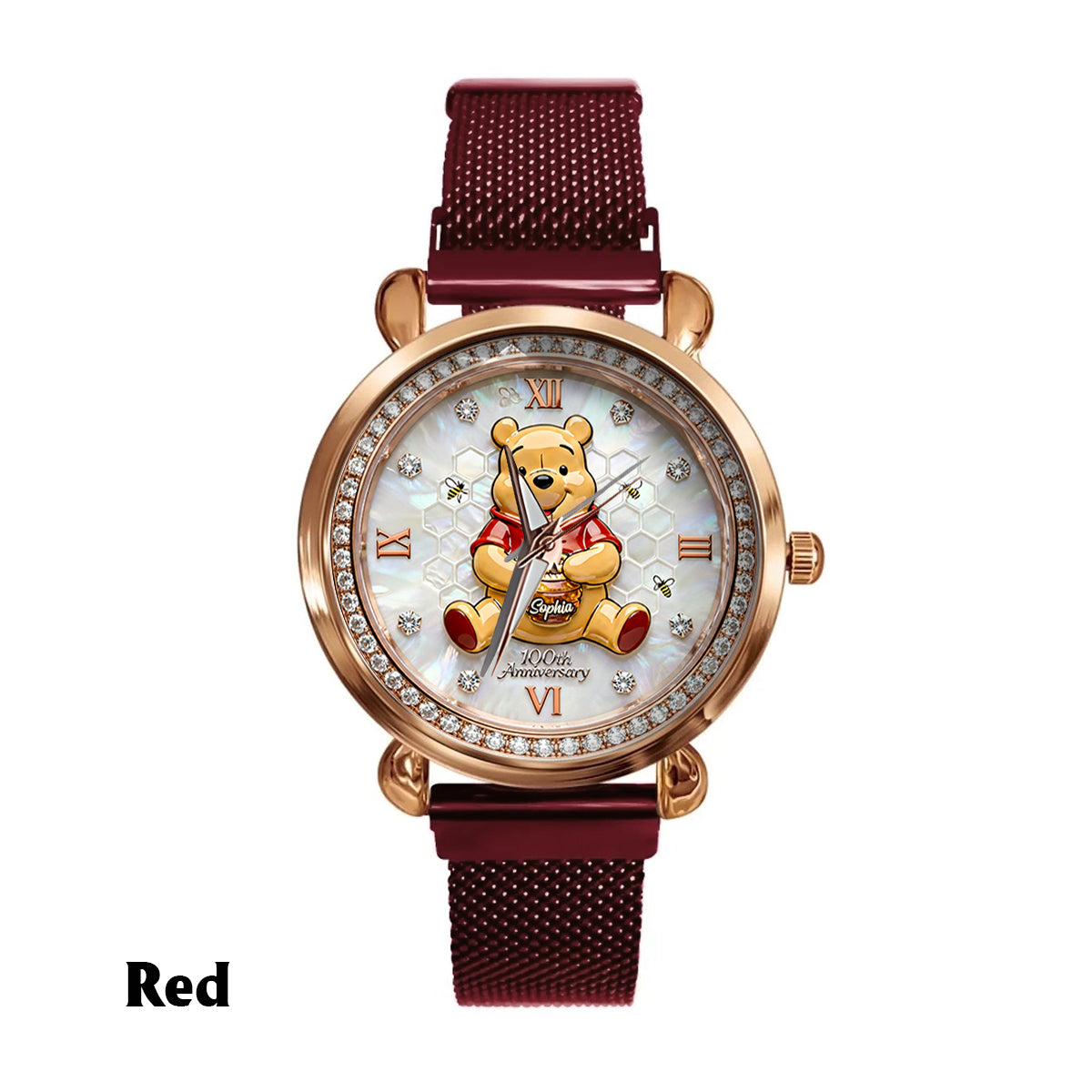 Honey Bear 100th Anniversary - Personalized Yellow Bear Women Hand Watch