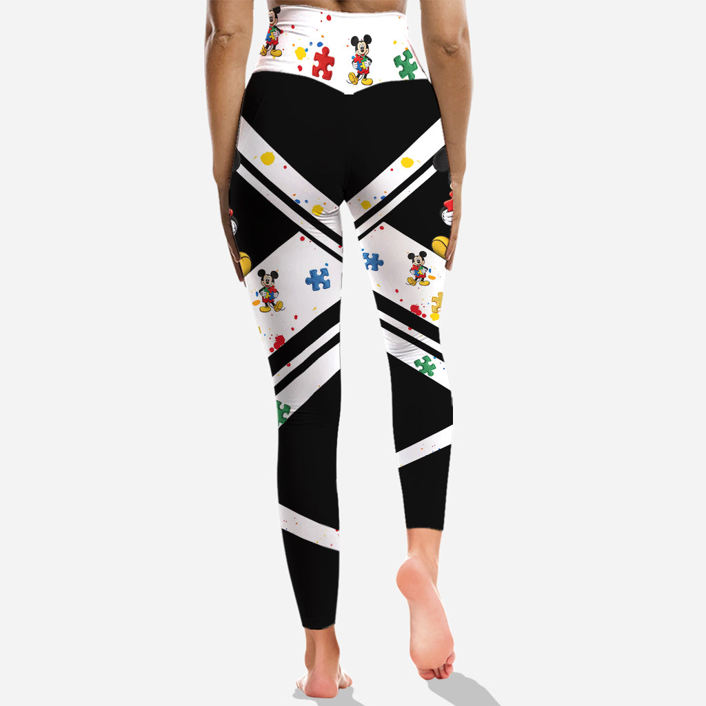 Be You The World Will Adjust - Personalized Autism Awareness Hoodie and Leggings