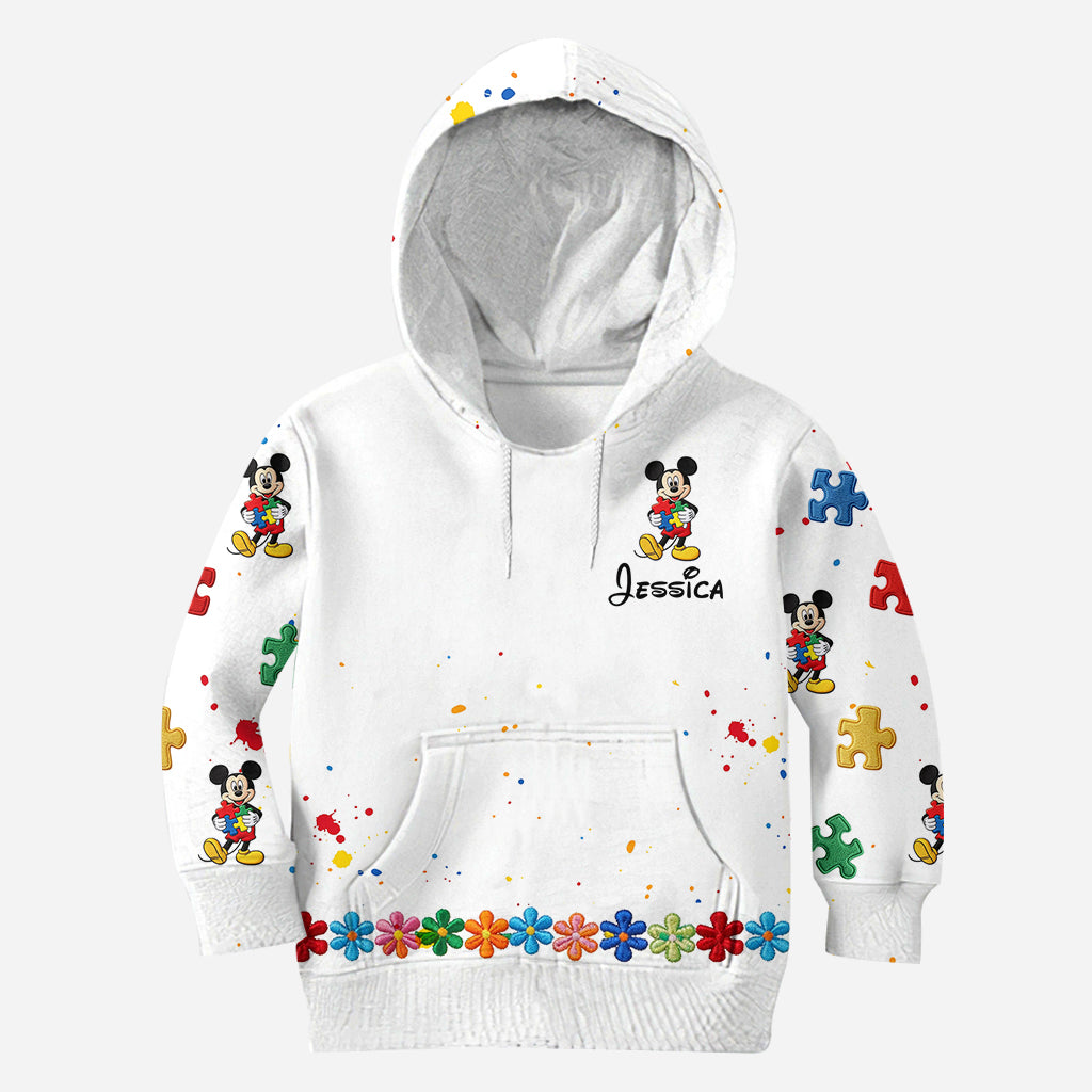 Be You The World Will Adjust - Personalized Autism Awareness Hoodie and Leggings