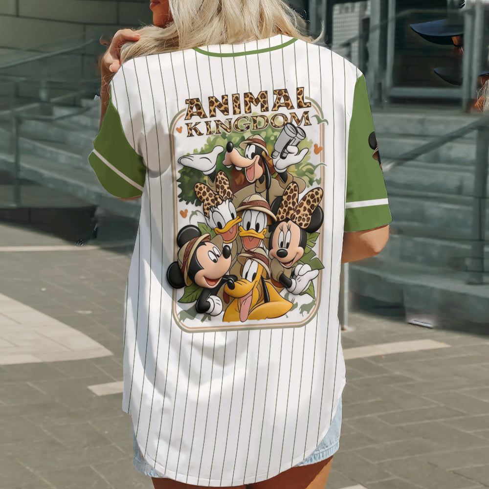 Magical Animal Kingdom - Personalized Mouse Baseball Jersey