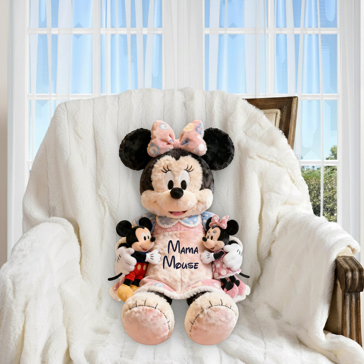 Magic Mouse - Personalized Mouse Premium Faux Fur Pillow