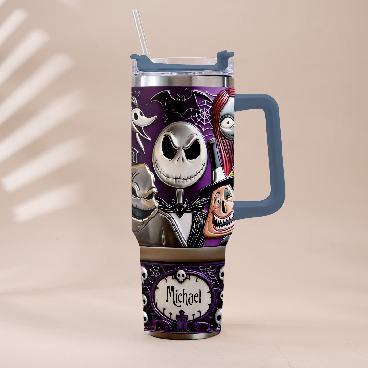 The Nightmare - Personalized Nightmare Tumbler With Plush Charm