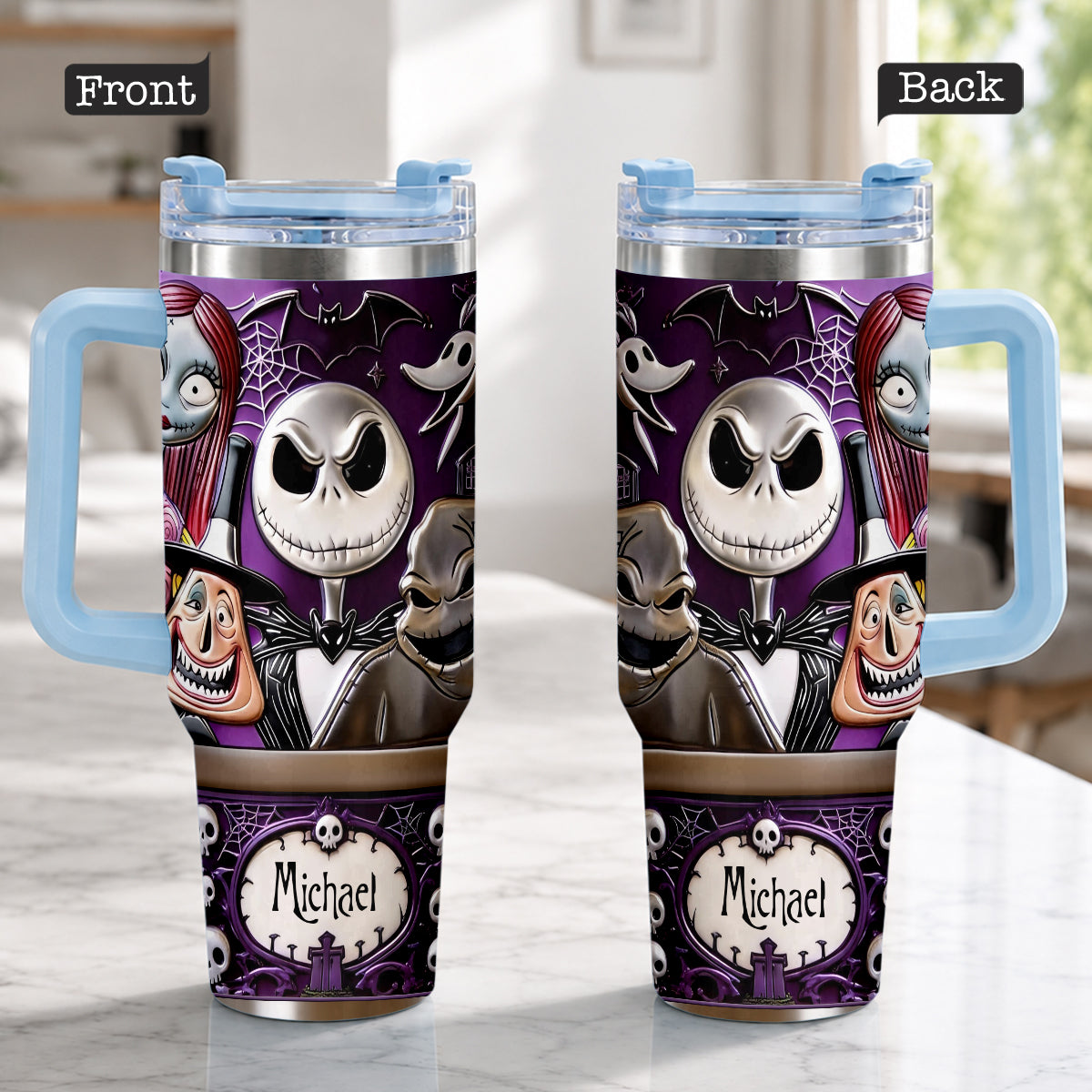 The Nightmare - Personalized Nightmare Tumbler With Plush Charm