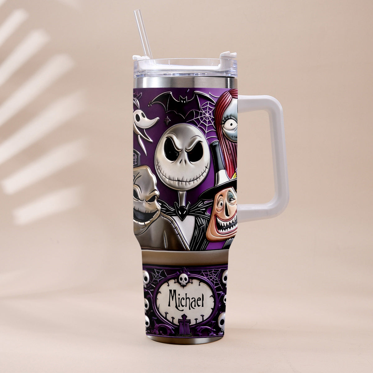 The Nightmare - Personalized Nightmare Tumbler With Plush Charm