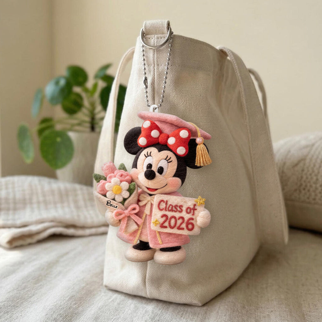 Class Of 2026 - Personalized Graduation Plush Keychain