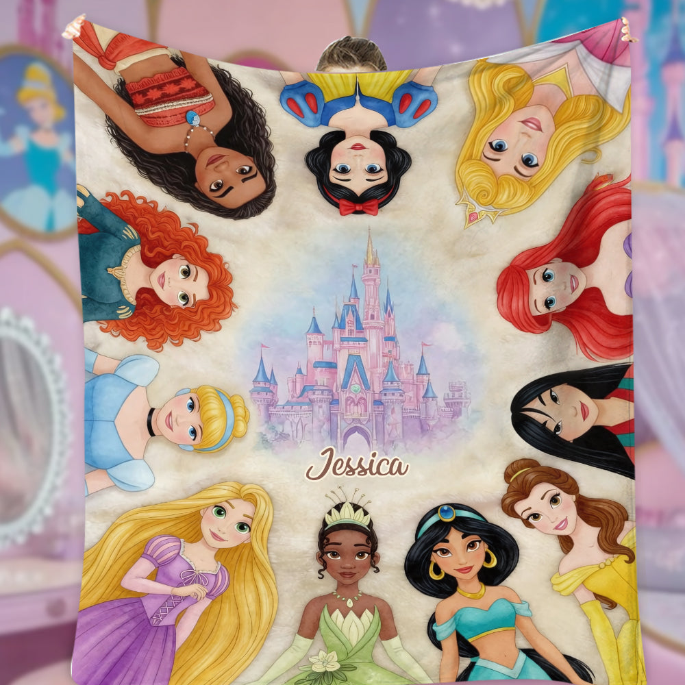 Castle Princess - Personalized Beautiful Princess Blanket