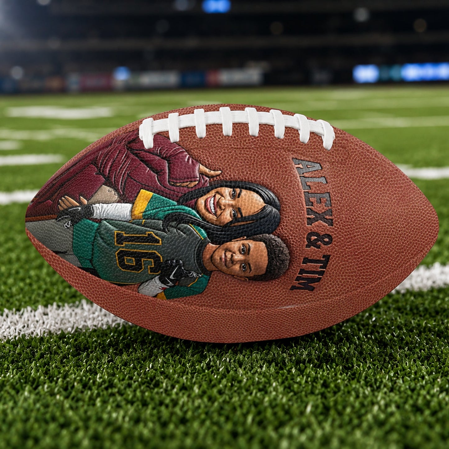 Gift For Sporty Kid, American Football, Basketball, Soccer, Baseball - Personalized Basketball Multi-Sport Ball