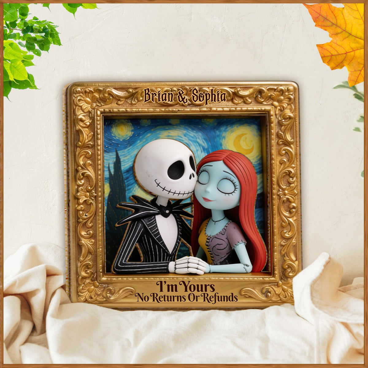 I Love You - Personalized Nightmare 2 Layered Wood Sign / Wood Plaque