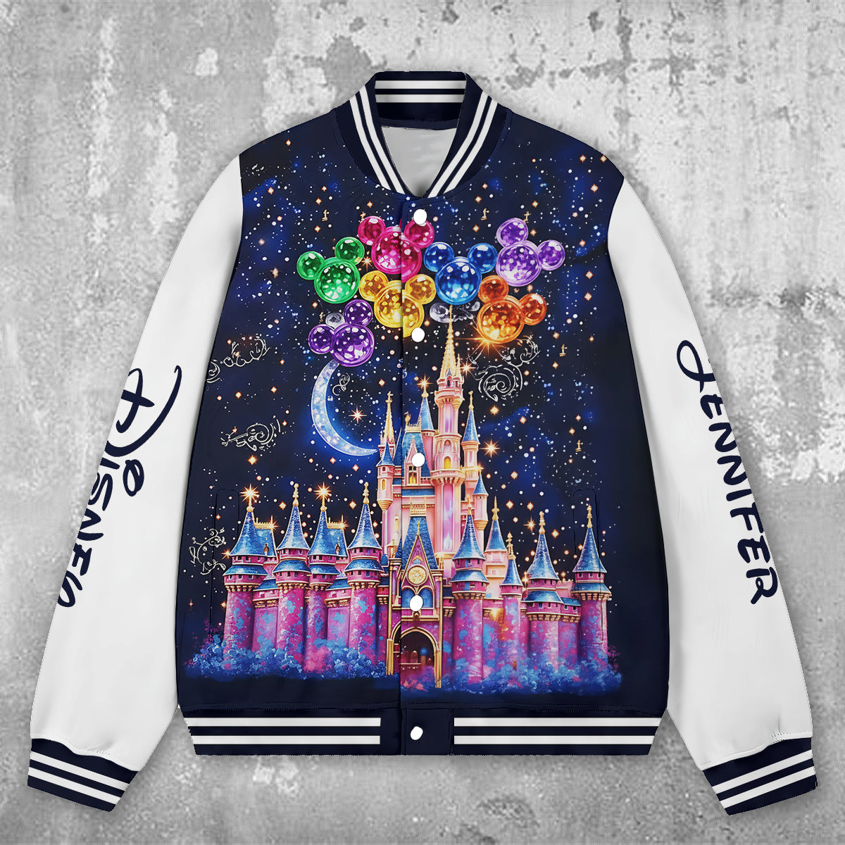 The Magical Castle - Personalized Mouse Varsity Jacket