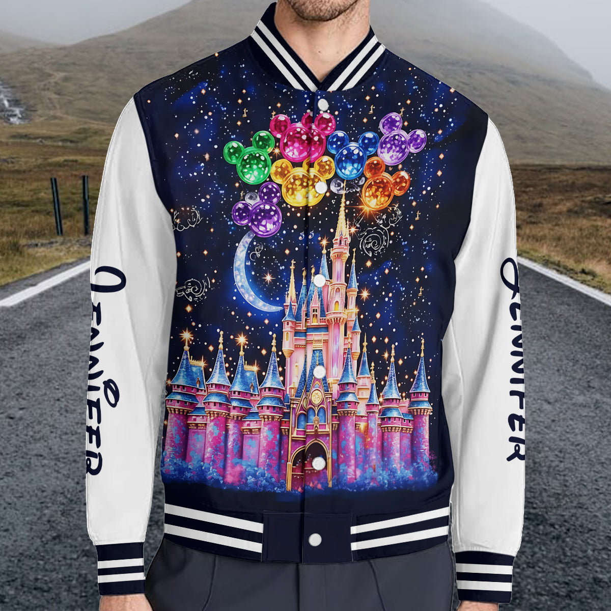 The Magical Castle - Personalized Mouse Varsity Jacket