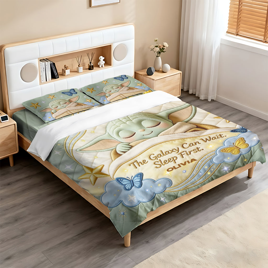 The Galaxy Can Wait, Sleep First - Personalized The Force Bedding Set