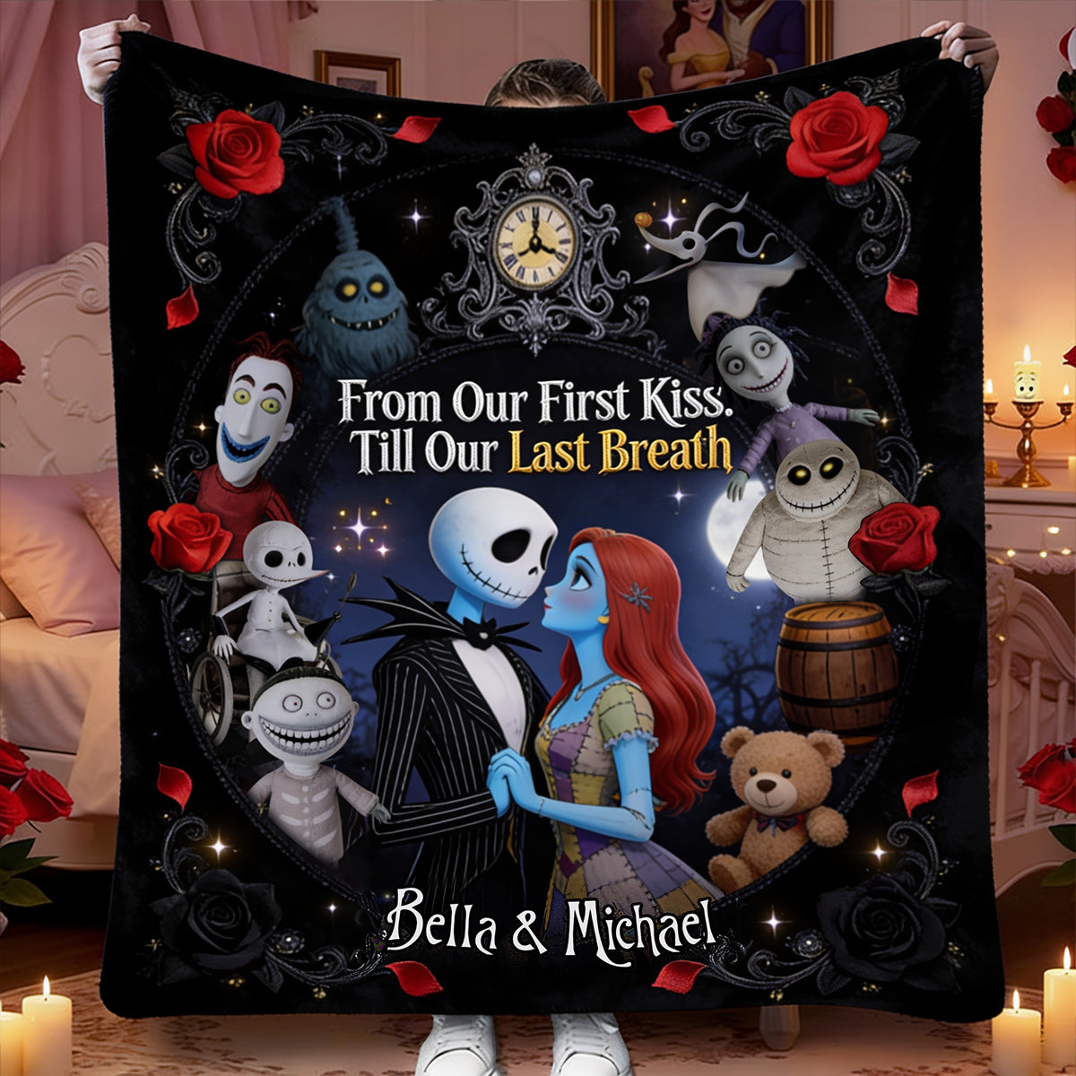 From Our First Kiss. Till Our Last Breath - Personalized Nightmare Blanket