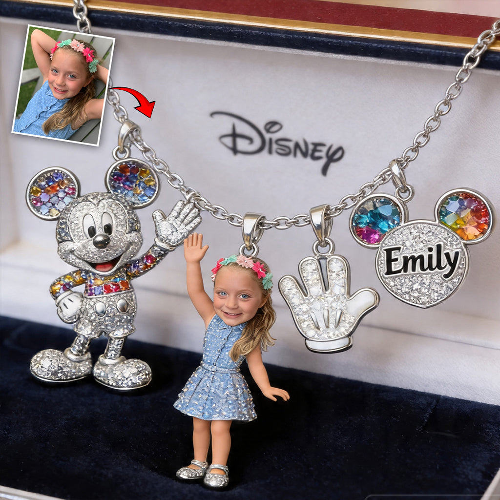 Friends - Personalized Mouse Metal Necklaces With Pendants