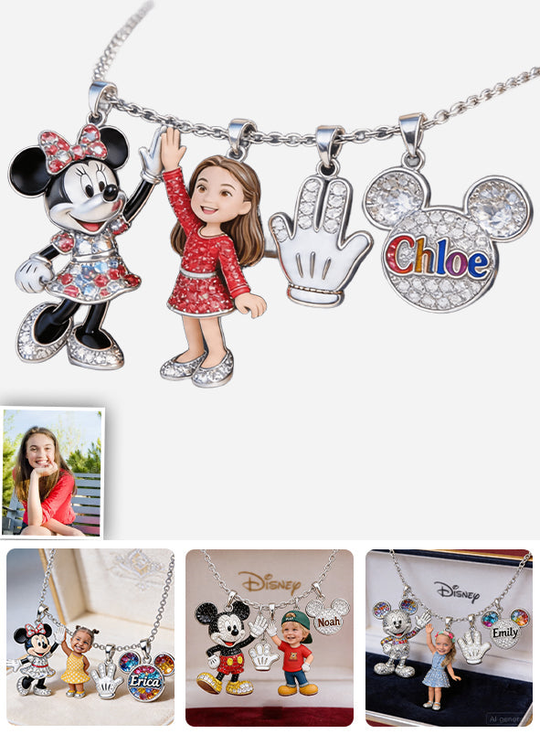 Friends - Personalized Mouse Metal Necklaces With Pendants