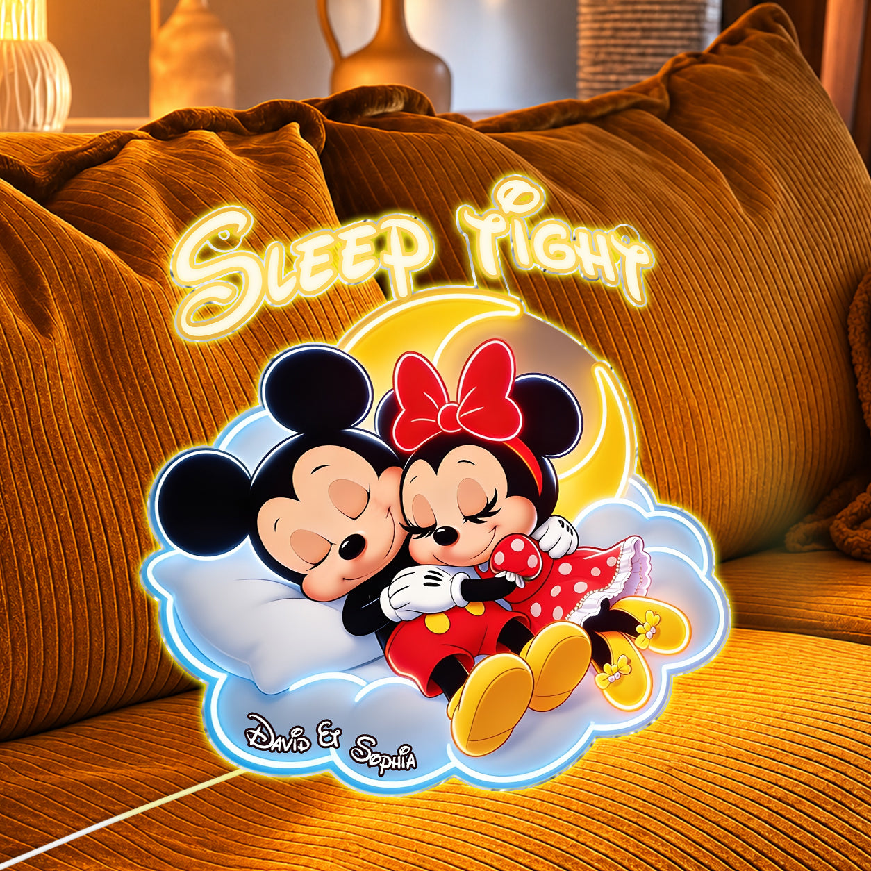 Cartoon Mouse - Personalized Mouse Neon LED Light Sign