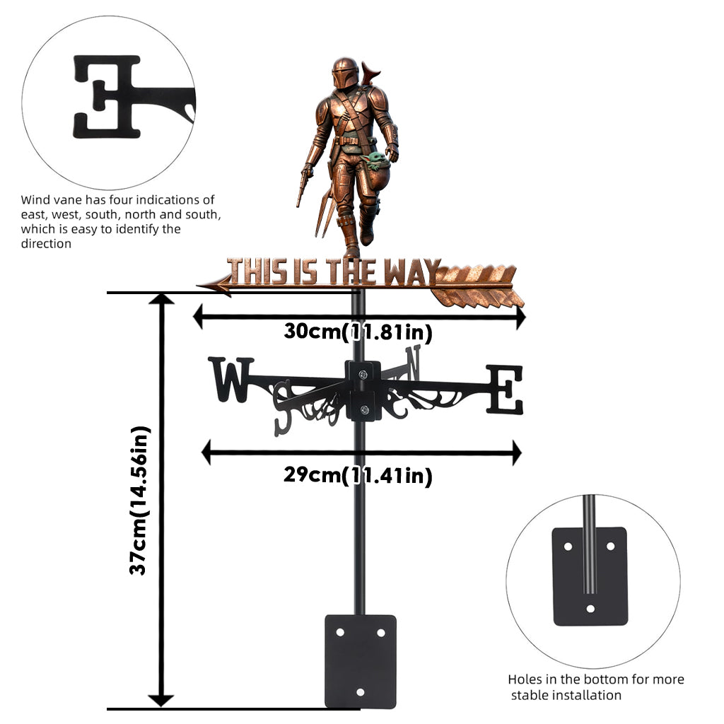 This Is The Way - The Force Weather Vane