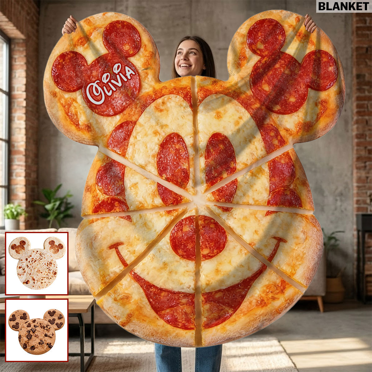 Magic Cake - Personalized Mouse Shaped Fleece Blanket