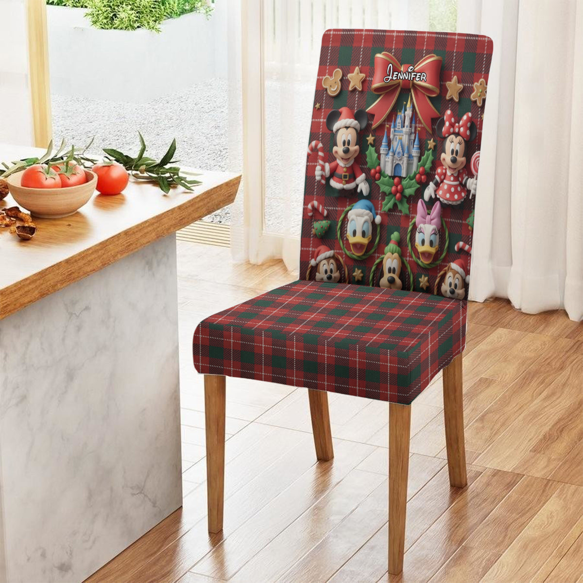 Merry Christmas - Personalized Mouse Chair Cover Set