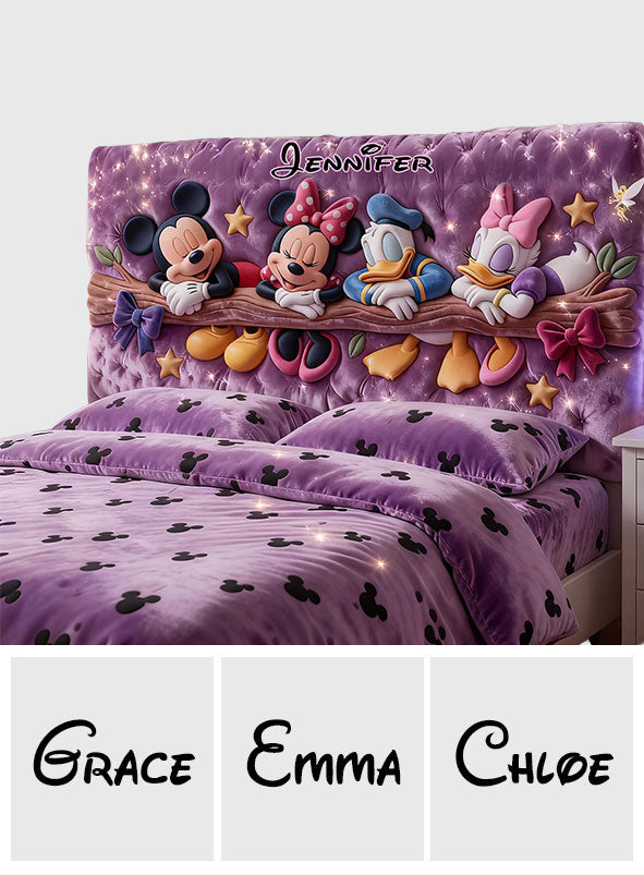 Cartoon Magical Mouse - Personalized Mouse Headboard Slipcover