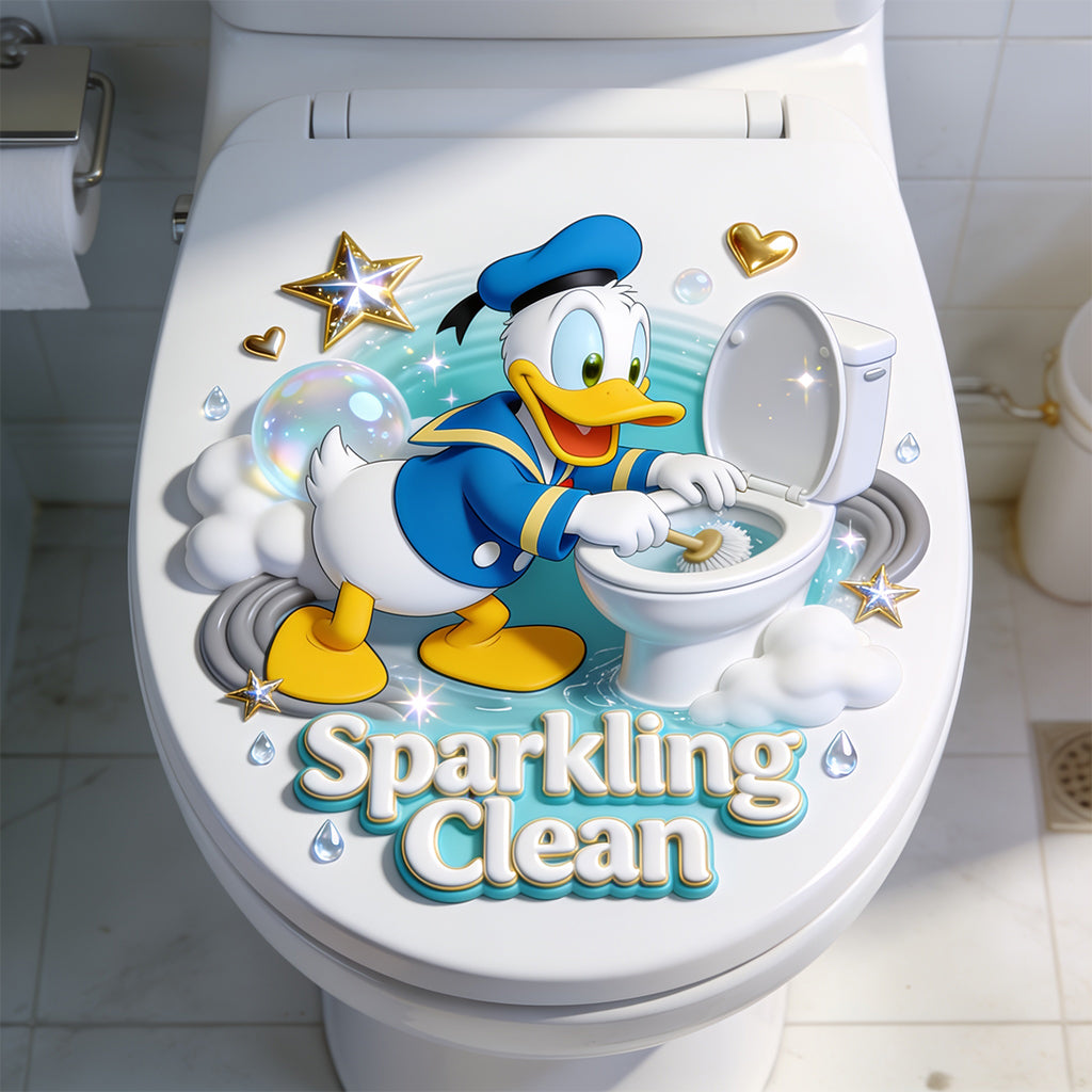 Sparkling Clean - Personalized Mouse Decal Full