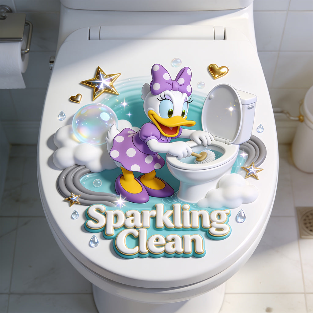 Sparkling Clean - Personalized Mouse Decal Full