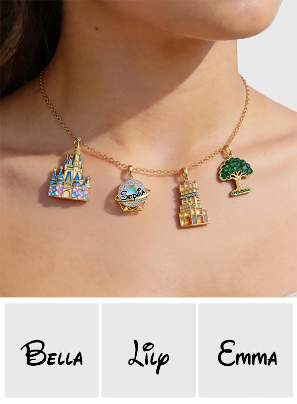 Magical World - Personalized Dream Trip Metal Necklaces With Pendants