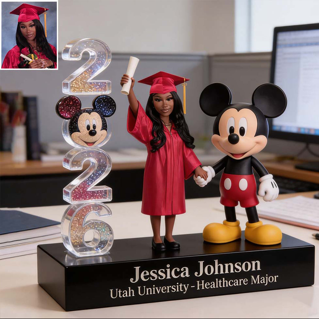 I Did It With You - Personalized Graduation Custom Shaped Acrylic Plaque
