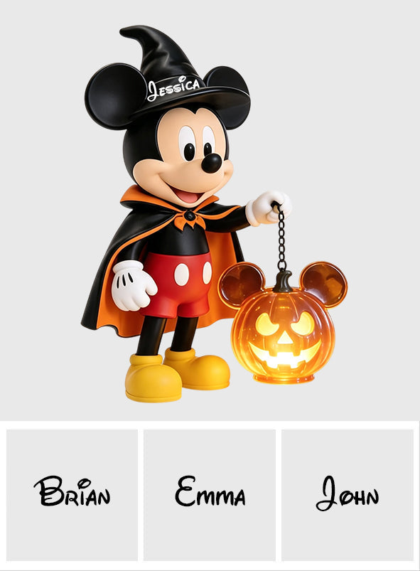 Spooky Night - Personalized Mouse Bookshelf Lamp