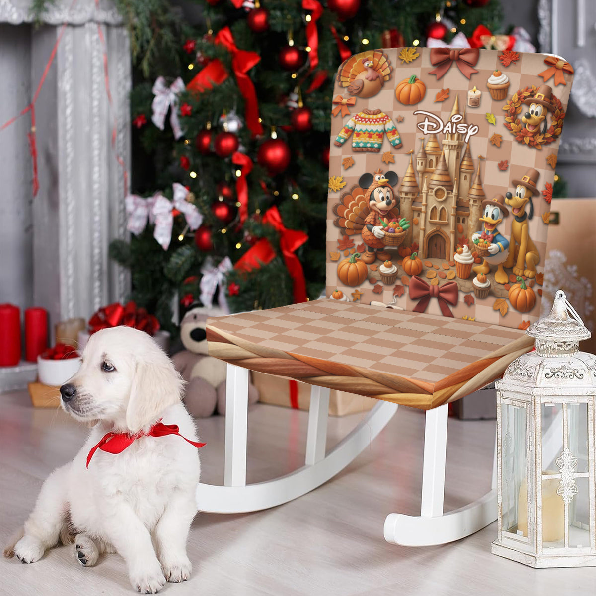 Tis The Season - Personalized Mouse Chair Cover Set