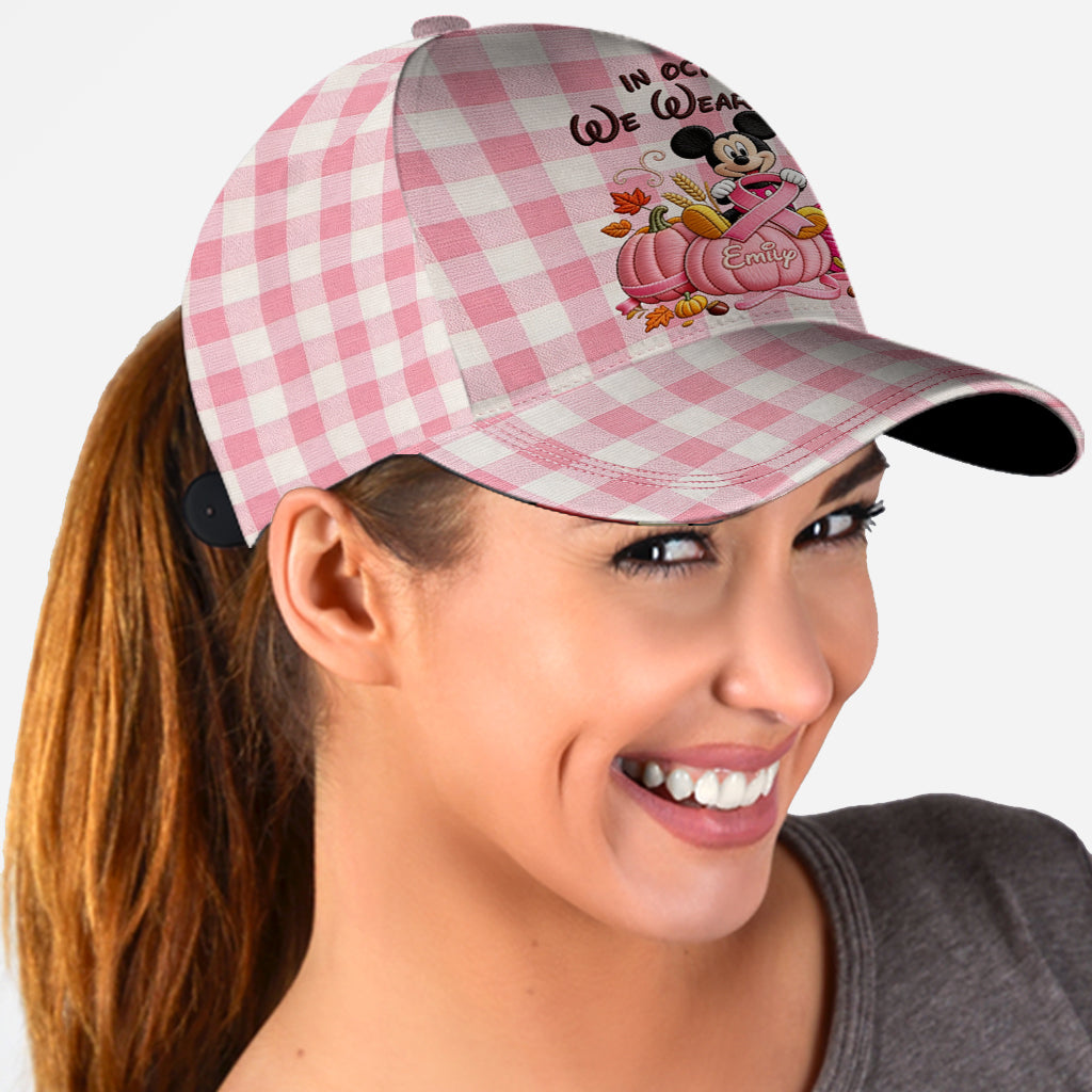 In October We Wear Pink - Personalized Breast Cancer Awareness Classic Cap