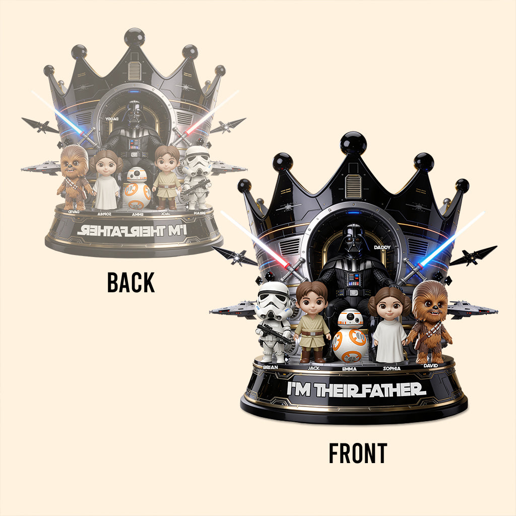 I'm Their Father/Grandpa - Personalized The Force Custom Shaped Acrylic Plaque