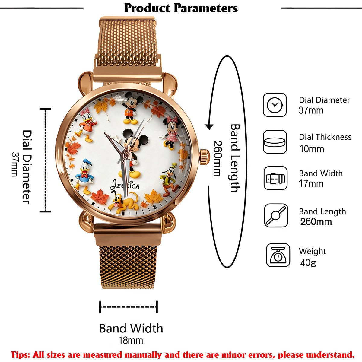 It's Fall Y'all - Personalized Mouse Women Hand Watch