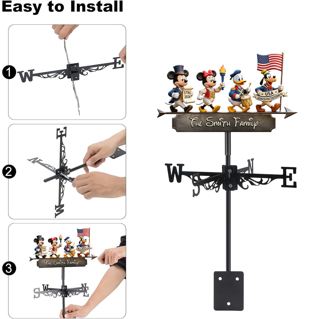 250th Anniversary - Personalized Mouse Weather Vane