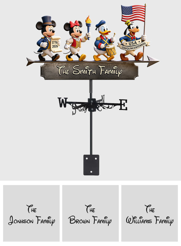 250th Anniversary - Personalized Mouse Weather Vane
