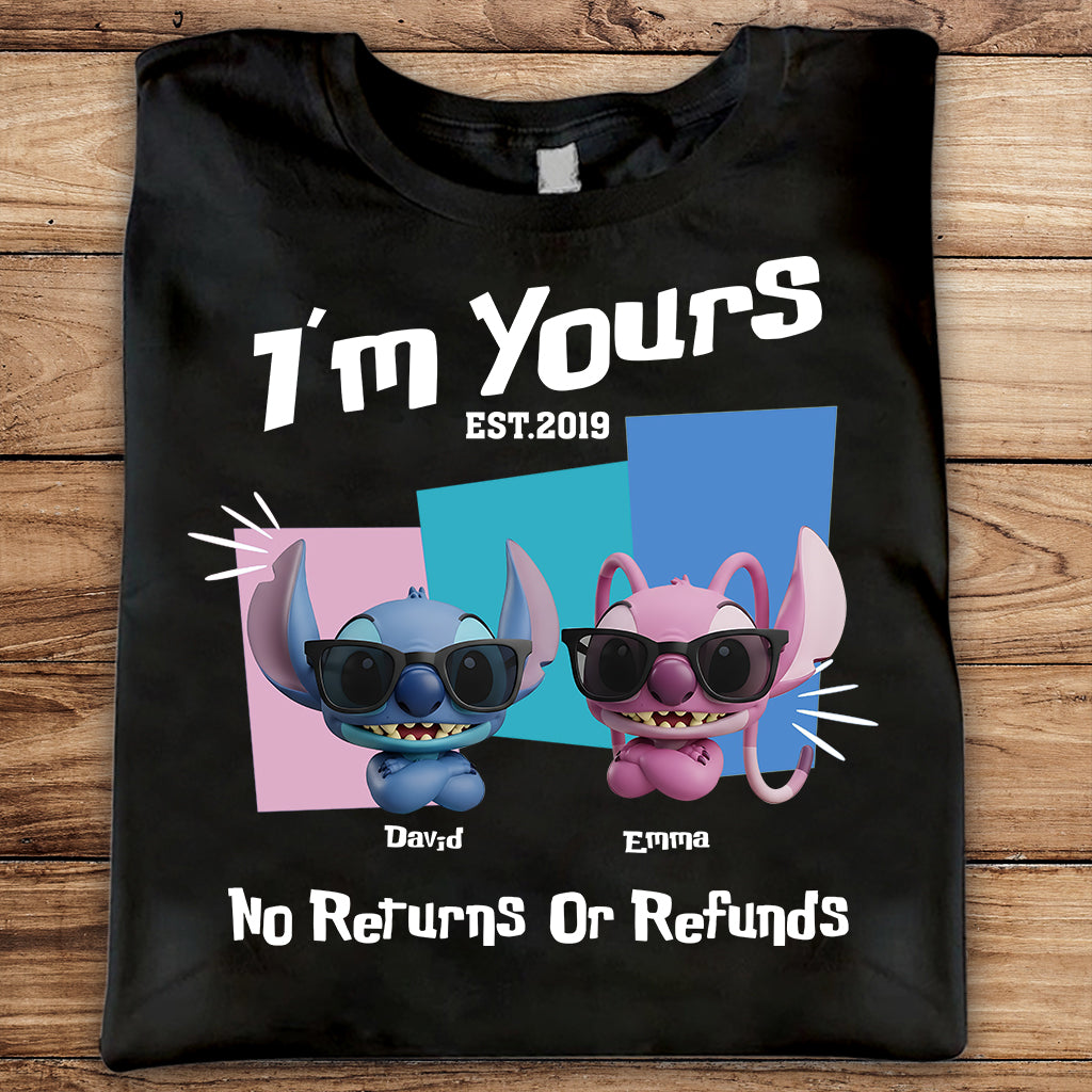 I'm Yours No Returns Or Refunds - Personalized Ohana T-shirt And Hoodie