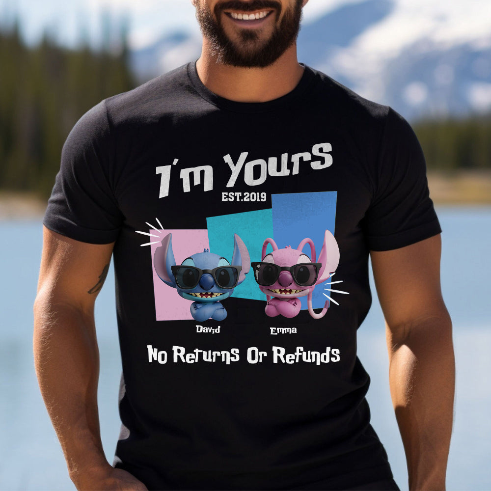 I'm Yours No Returns Or Refunds - Personalized Ohana T-shirt And Hoodie