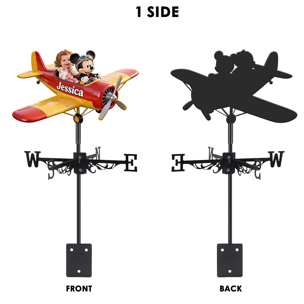 Fly With Mouse Friend - Personalized Mouse Weather Vane